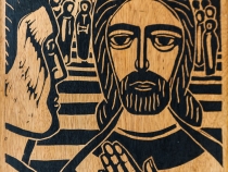 Johannesma (GK11) | Veertien kruiswegstaties in linosnede op houten panelen 1936